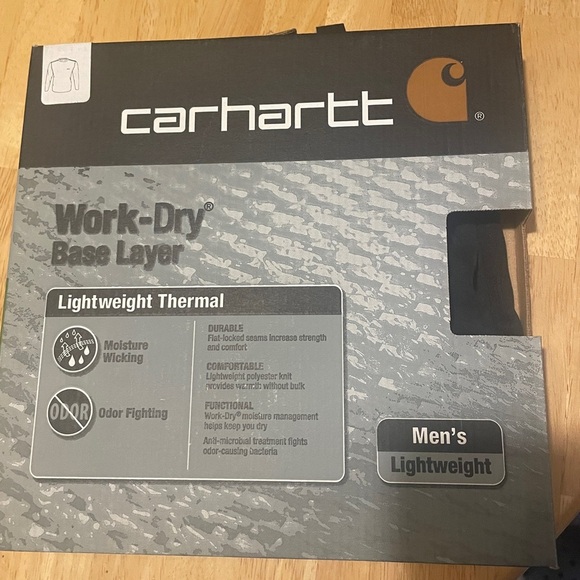 Carhartt Men's Work-Dry® Base Layer Lightweight-Thermal Crewneck Top, Size small - Picture 1 of 5